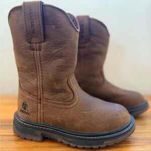 Rocky | Boy’s Waterproof Brown Slip-on Boots